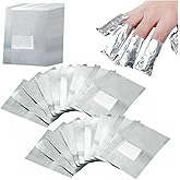 200Pcs Nail Polish Remover Gel Nail Foil Wraps Aluminium Soak Off Foils Cotton Pads Gel Nail Polish Wraps Removal Tool Finger