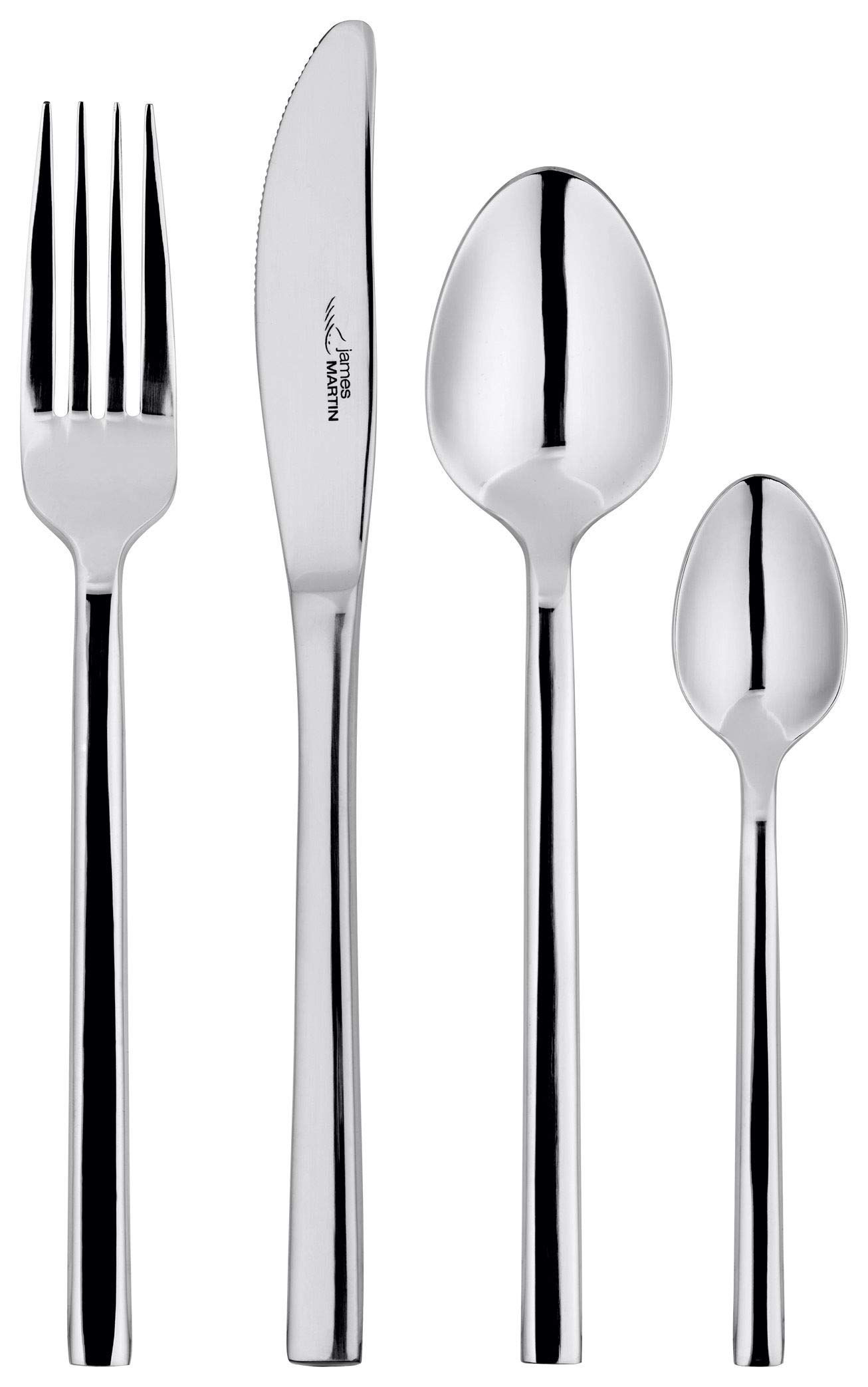 Stellar James Martin Stainless Steel Cutlery 24-Piece Set for 6 People