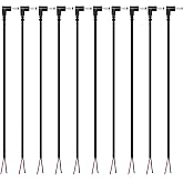 DC Power Pigtail Cable, 10-Pack 3.5mm x 1.35mm 90 Degree Right Angle DC Barrel Male Plug Jack Connector to Bare Wire Power Supply Adapter Repair Cord for CCTV Surveillance Security Camera LED Strip