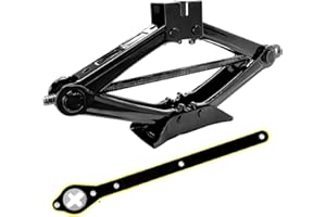KVAEY Scissor Jack for Car, 2 Ton (4409 lbs) Heavy Duty Lift Jack with Extended Ratcheting Handle, Quick Lifting Tire Jack To