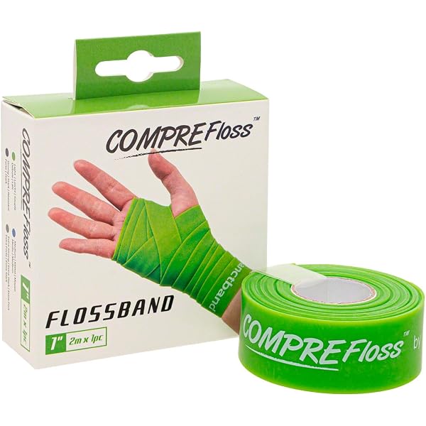 Comprefloss FlossBand - Level 2 Medium Blue, 1m X 2m Muscle Compression Band For Recovery & Mobility - View #5