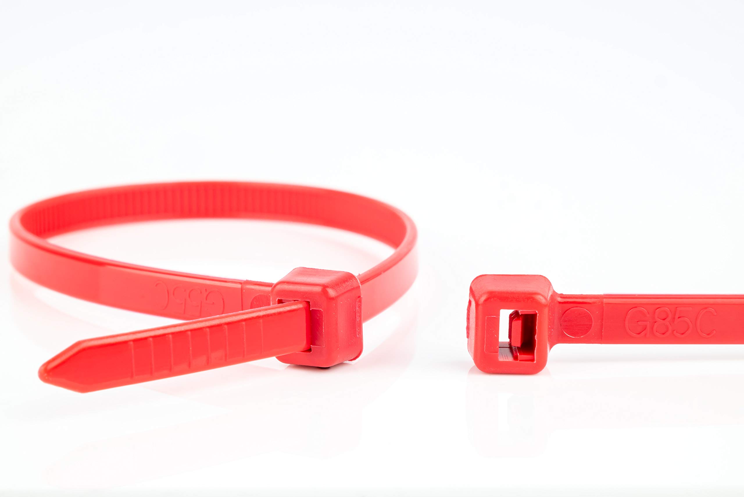 WKK 10025 rot c Standard Cable Ties, red, 100x2.5mm