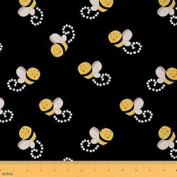 Cute Bee Upholstery Fabric, Honeybee by The