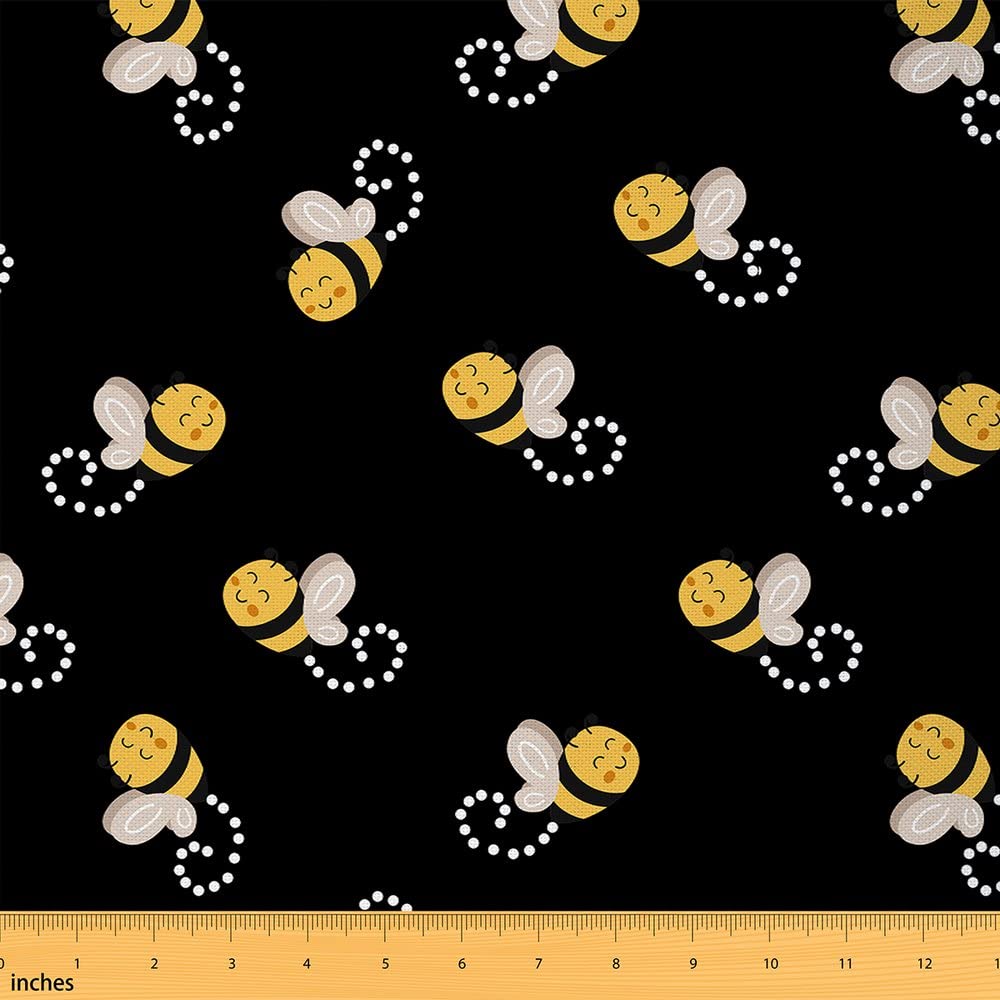 Cute Bee Upholstery Fabric, Honeybee by The