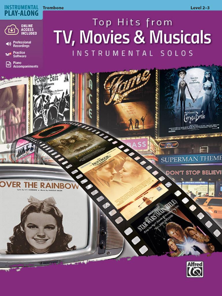 Top Hits from TV, Movies & Musicals Instrumental Solos: Trombone (Book & CD) (Top Hits Instrumental Solos)