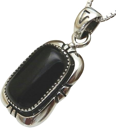 Amazon 存在感有るオニキスネックレス シルバー925 メンズネックレス シルバーネックレス シルバーペンダント パワーストーン ネックレス オニキスペンダント 0 トップのみ ネックレス 通販