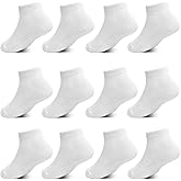 GRPSKCOS Non Slip Toddler Socks 12 Pairs Low Cut Grip Sock Todller Ankle Socks with Grip for 1-7 Years Boys Girls
