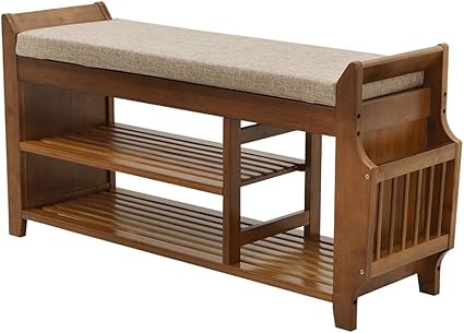 Bambus-Schuhregal mit Aufbewahrungsschublade und Aufbewahrungskorb