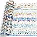 24 Rolls Washi Tape Set- 8mm Wide Decorative Masking Tape for DIY Craft Scrapbooking Gift Wrapping
