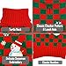 KYEESE Red Dog Sweater Turtleneck Dogs Sweaters with Snowman Knit Pullover Warm Dog Clothes for Holiday