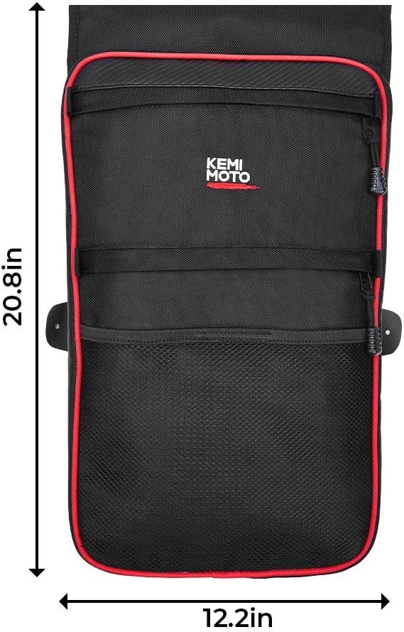 RZR Center Seat Bag, kemimoto 1680D RZR Storage Bag with Aluminum Foil Insulated Pocket Cool & Warm and Red Pipping Compatible with Polaris Razor 570 800 S 900 1000 XP: Automotive