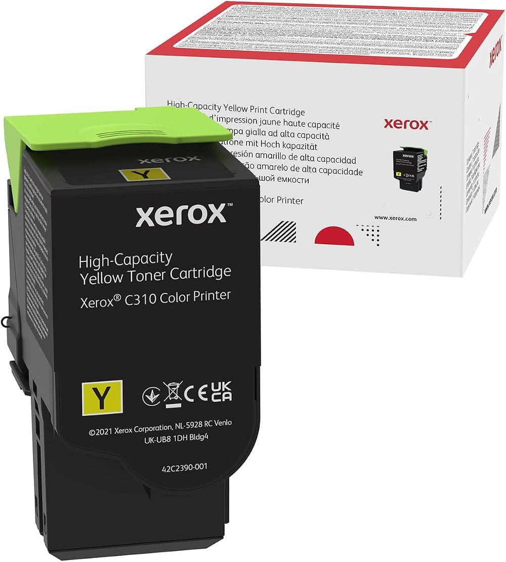 Xerox Yellow High Capacity Toner Cartridge 5500 Pages 006R04367 C310 C315
