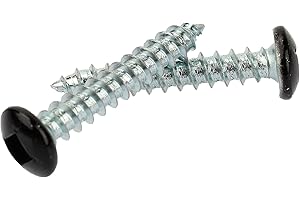 TNITRIB Trailer Exterior Self Tapping Screws OEM # 8 X 1" Square Drive Enclosed Car Hauler Self Tapping Screws/Self Tapping Sheet Metal Screws-150 Pack(Black Head)