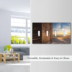 Sun Beach Grass Ocean Landscape Quad Toggle Wall