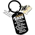 AOBIURV 2025 Graduation Gifts For Her Him Class Of 2025 Keychian Gift Graduation Gifts High School Inspirational Presents Teen Boy Girls Grad Present Senior High College Keyring Necklace