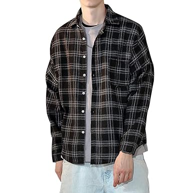 Amazon Ncf メンズシャツ シャツ 長袖 ネルシャツ チェック柄