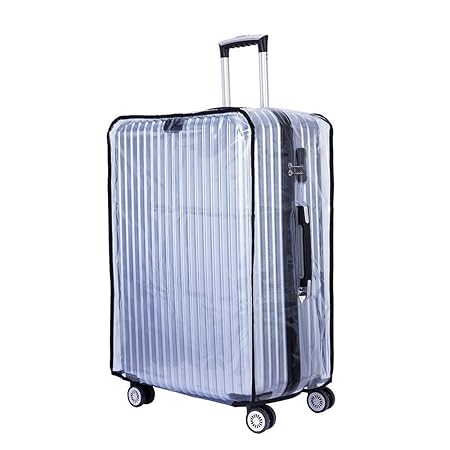Sarvoday Transparent Luggage Trolley Protective Covers PVC Waterproof (Size-32Inches)