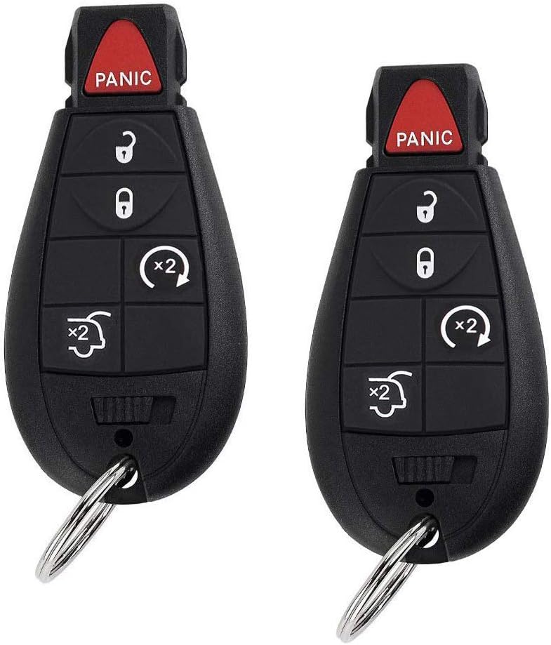 5 Button Key Fob Compatible for Jeep Grand Cherokee 2008