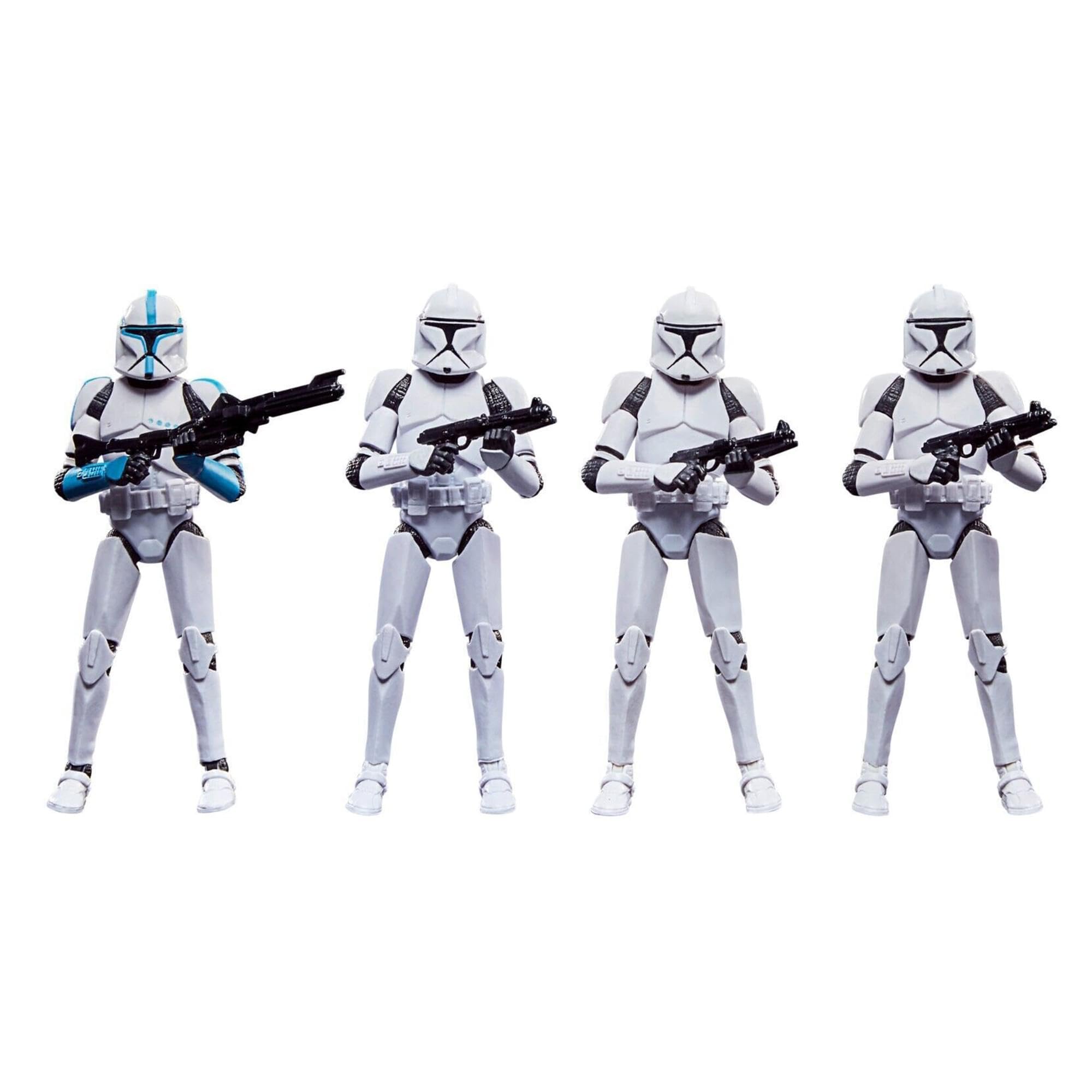 Star Wars Hasbro The Vintage Collection Phase I Clone Trooper 3.75-Inch Action Figures in 4-Pack Multi