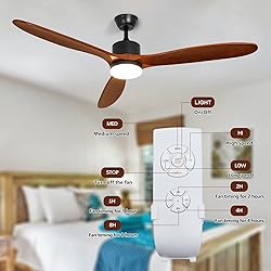 Depuley 52" Ceiling Fan with Lights Remote