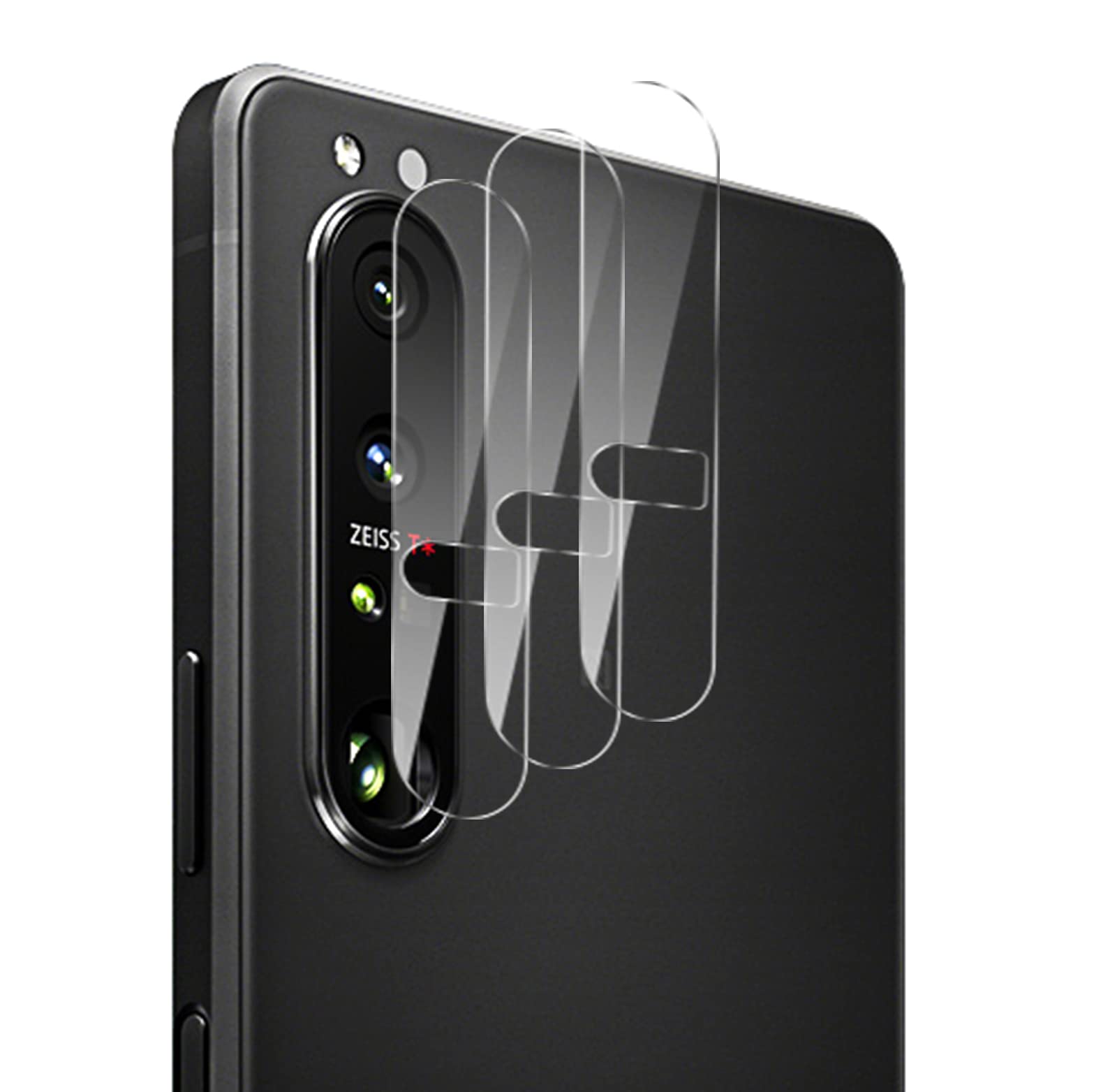 NOKOER Back Camera Lens Protector for Sony Xperia 1 III, [3 Pack] Ultra-Thin 2.5D HD Camera Lens Tempered Glass Protector Film - Transparent