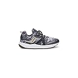 Saucony Boy's Voxel 9000 Sneaker, Grey/Gold, 10.5
