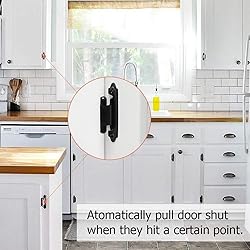 12 PCS Black Cabinet Door Hinges, 1/2" Overlay