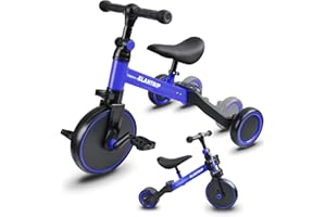 Elantrip 5 in 1 Balance Bike for 1 to 3 Years Old Kids,Toddler Tricycle Kids Trikes Tricycle, Best Toys for Boy & Girl, Balance Training,Adjustable Seat and Removable Pedal