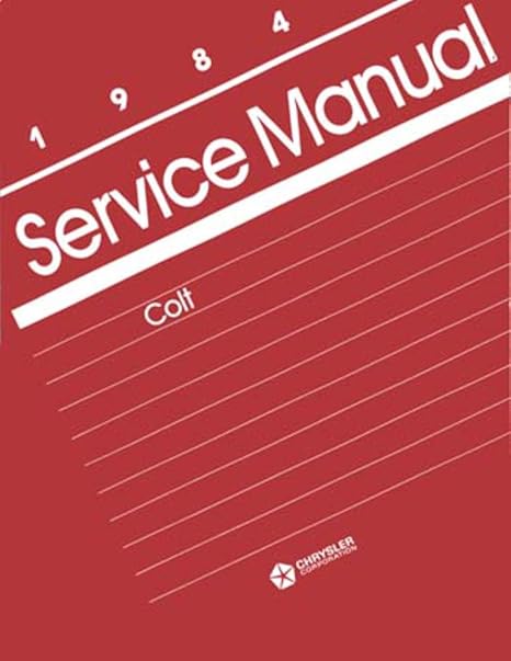 Amazon.com: bishko automotive literature 1984 Dodge Colt Shop Service