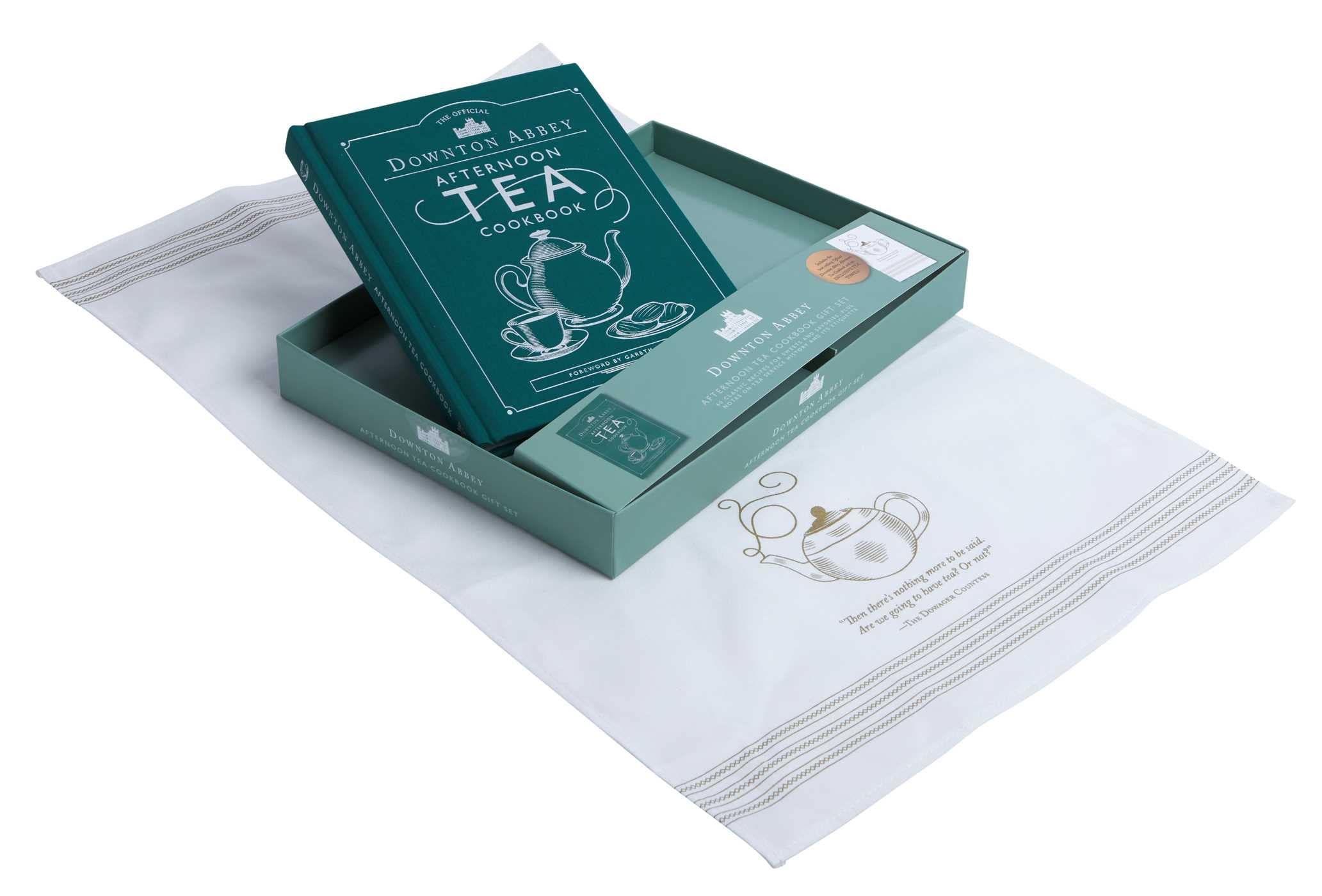 The Official Downton Abbey Afternoon Tea Cookbook Gift Set [book + tea towel] (Downton Abbey Cookery)