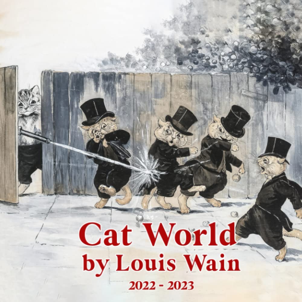 Cat World By Louis Wain 2022 Calendar: Playful & Psychedelic Cats Squared Mini Planner Jan 2022 To Dec 2022 Plus 6 Extra Months Of 2023 | Pictures Christmas Gift Idea For Men