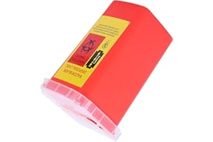 Alipis Disposable Blade Disposal Container Abs Plastic Storage Box for Barbershop Recycling Bin