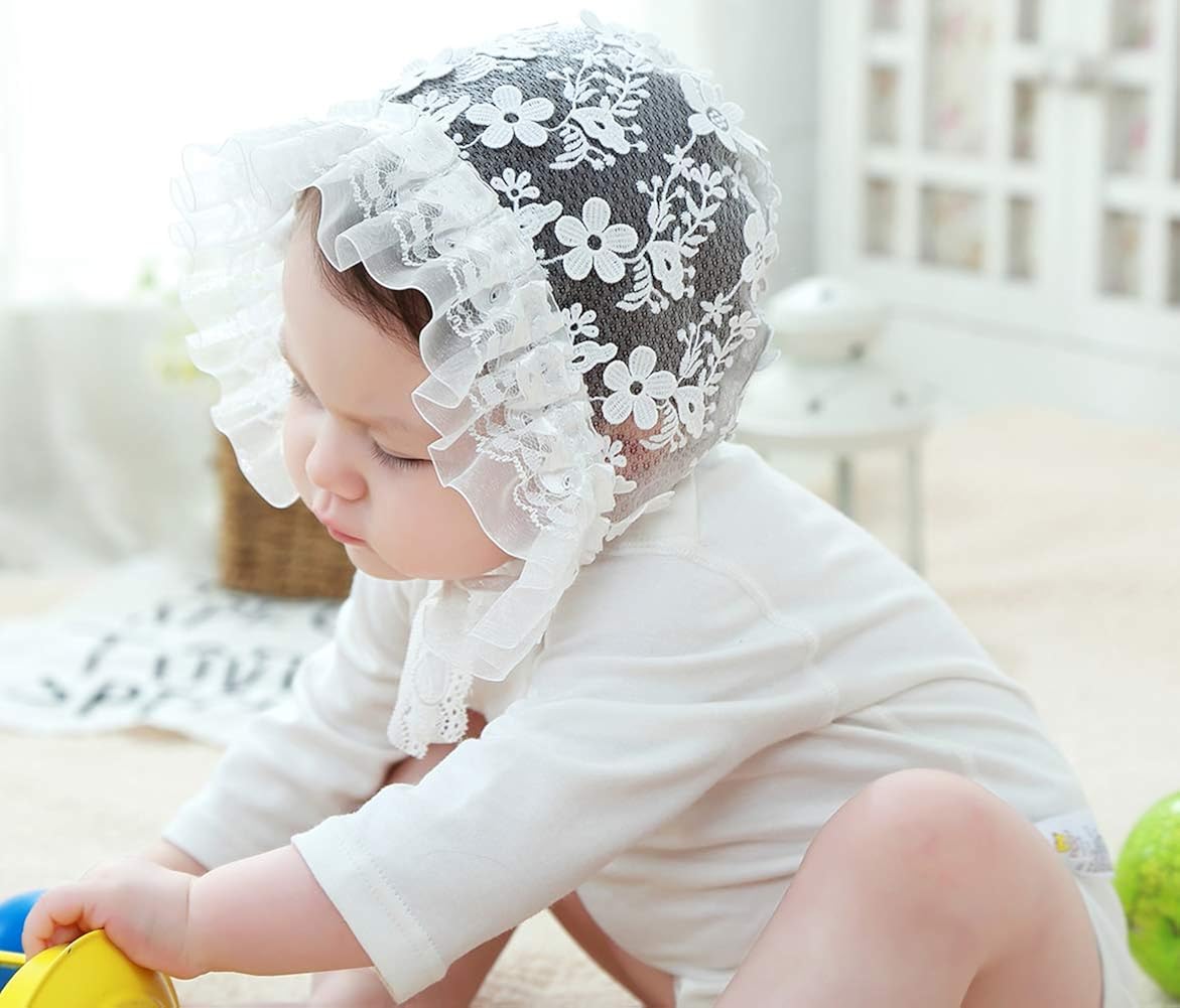 christening hat girl