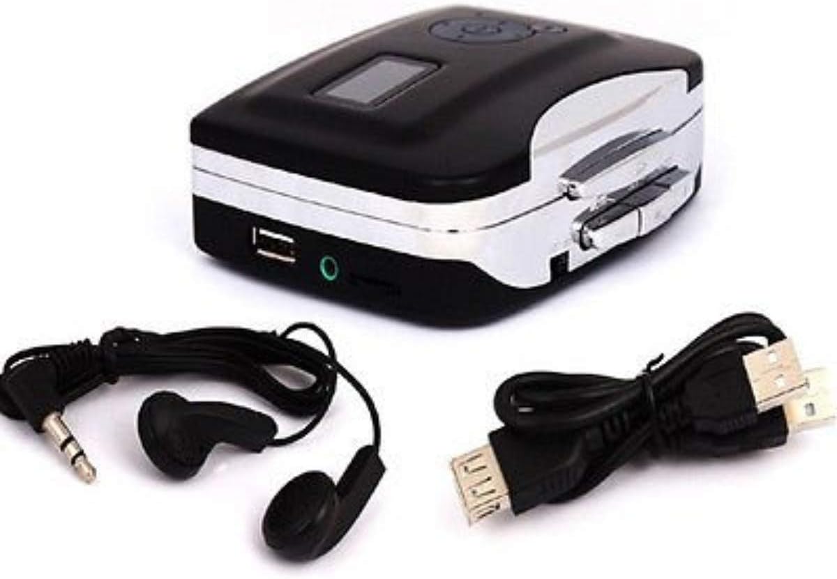 Divinezon Portable USB Tape Cassette-to-MP3 Converter Music Player