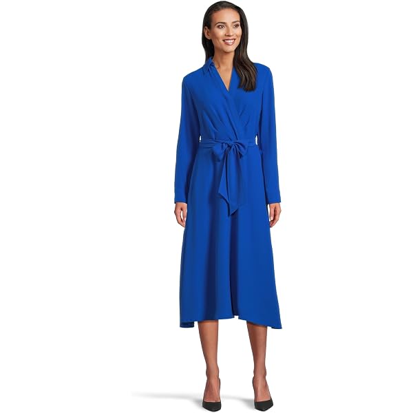 Lauren Ralph Lauren, Womens, Stretch Jersey Wrap Dress, Refined Navy, 16 at Amazon Women's Clothing store Lauren Ralph Lauren, Womens, Stretch Jersey Wrap Dress, Refined Navy, 16 at Amazon Women's Clothing store
