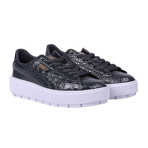 puma platform trace leather