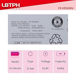 94Wh FZ-VZSU88U Tablet Replacement Battery For