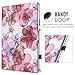 MoKo Case Fit iPad 9.7 2018/2017 - Slim-Fit Multi-Angle Folio Cover Case with Auto Wake/Sleep Compatible with Apple iPad 9.7 Inch (iPad 5, iPad 6), Floral Purple