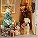 Flever Dollhouse Miniature DIY House Kit Creative Room with Furniture for Romantic Artwork Gift(Holiday Time Plus Dust Proof)