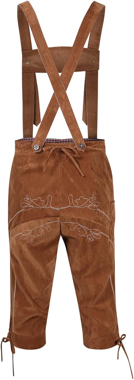 Clearlove Men's German Bavarian Oktoberfest Lederhosen Trousers Costume: Clothing
