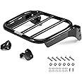 Eumti Luggage Rack for Softail, Backrest Holdfast Sissy Bar Rear Sport Solo Detachable Rear Luggage Rack Fits 2018-2024 Deluxe FLDE Street Bob FXBB FXBBS Heritage FLHC FLHCS Standard FXST Slim FLSL