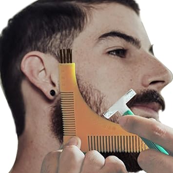 Amazon Com The Perfect Beard Shape Starts From The Template And