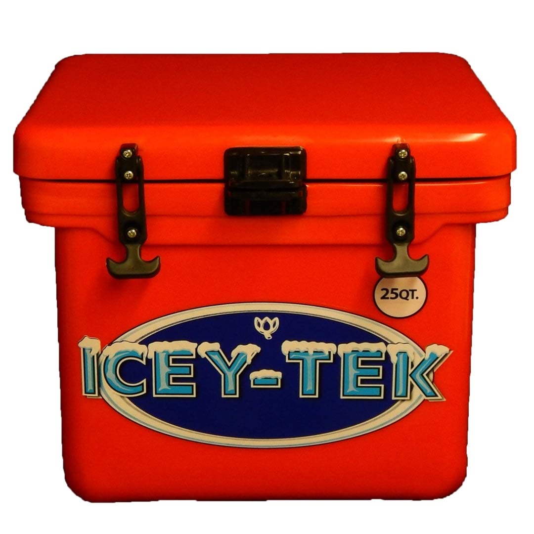 red rotomolded cooler