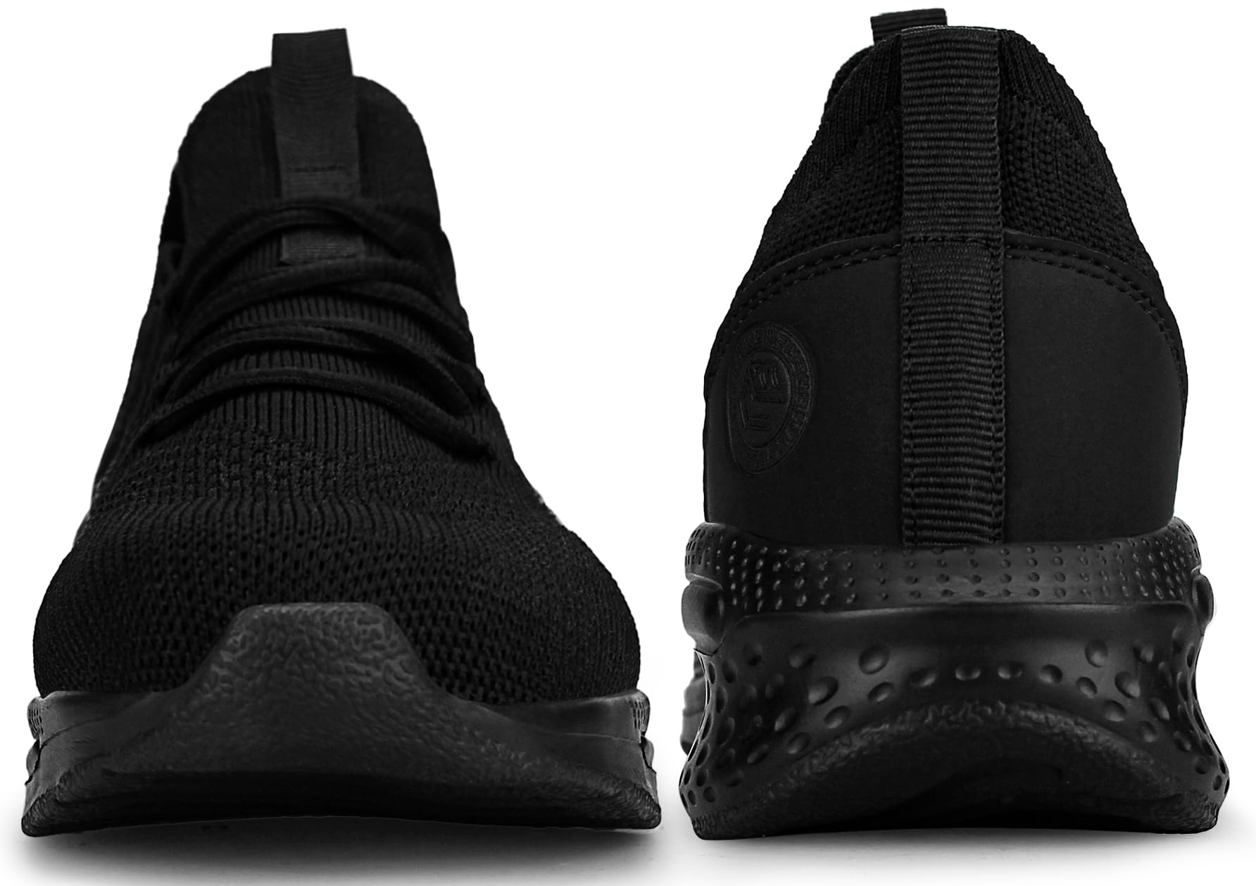 Giniros Laufschuhe Damen Sportschuhe Turnschuhe Running Tennis Walkingschuhe Straßenlaufschuhe Sneaker Fitness Jogging Leichte Atmungsaktiv rutschfeste Schuhe Freizeitschuhe Outdoor Gym Schwarz 39EU 4