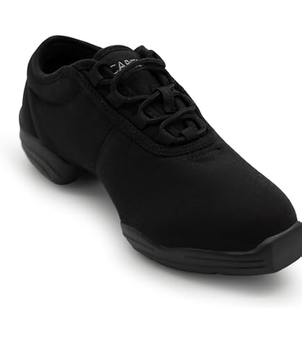Amazon.com | Theatricals Adult Split-Sole Jazz Sneaker Black 04.0