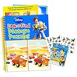 Disney Pixar Look and Find Puzzle Book Set Kids Toddlers -- Jumbo Book with Toy Story Stickers