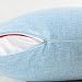 Home Brilliant Lined Linen Square Pillow Cover 18x18 Sky BlueThrow Pillow Cover for Sofa Couch Bench, Light Blue, 18 x 18 inch (45cm)