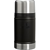 STANLEY 1913 Classic Legendary Food Jar 0.7L - Black | Hot For 15 Hours - Leakproof Lid Doubles As Cup - Dishwasher Safe - Stainless Steel Food Flask