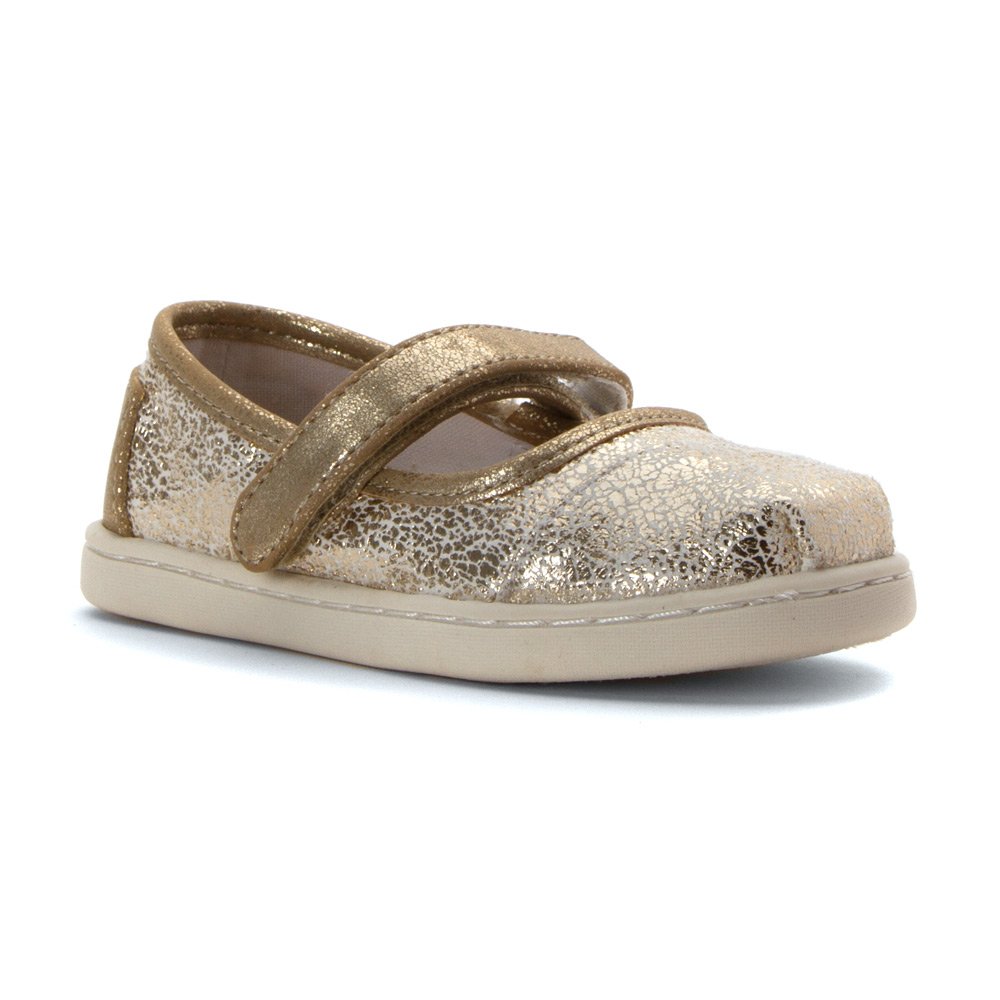 gold mary janes
