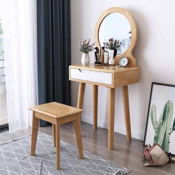 Totovy Toda la Madera sólida Tocador Tocador Nordic Light Simple Lujo